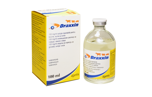 DRAXXIN 100 mg/ml injekcinis tirpalas galvijams ir kiaulėms.