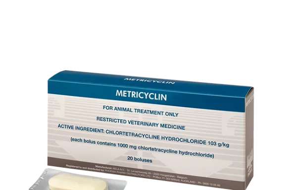 METRICYCLIN, gimdos tabletės galvijams