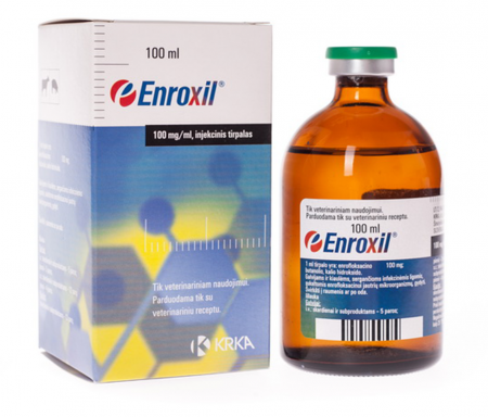 ENROXIL 100 mg/ml, injekcinis tirpalas, 100 ml